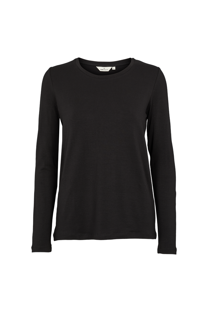 Basic Apparel Jolanda LS Tee T-shirts 001 Black